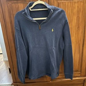 Polo Ralph Lauren Blue 1/4 zip sweater pullover